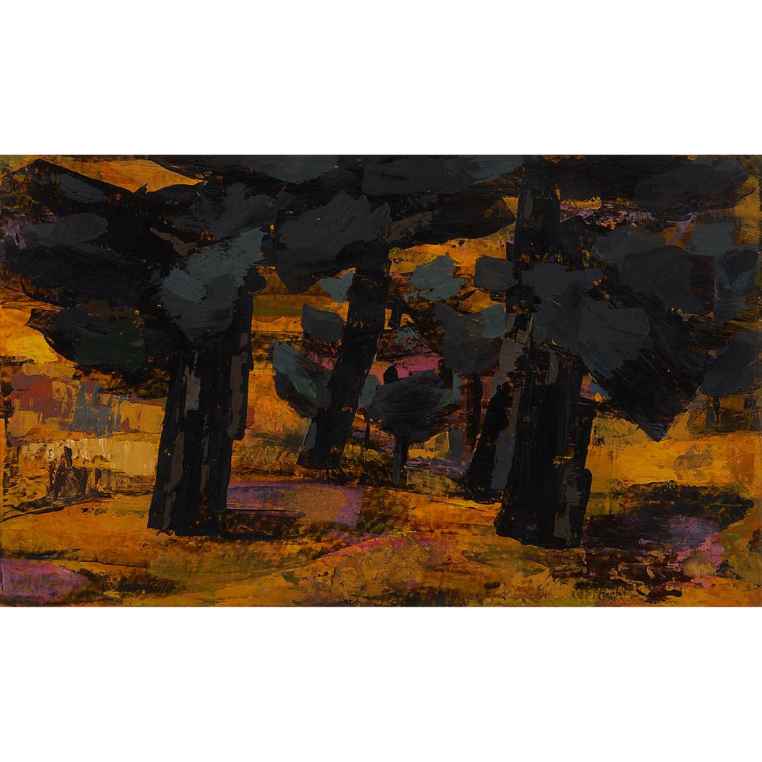 Andre Charles Bieler, Untitled, oil on board (1 of 2)