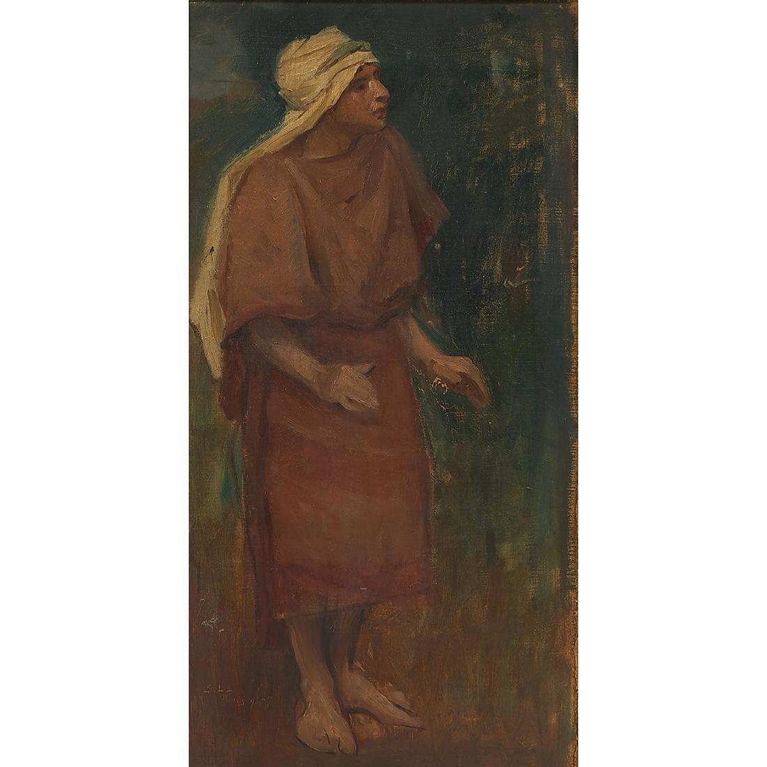 Artist Unknown (20th C), Standing Arab Man (1 of 2)