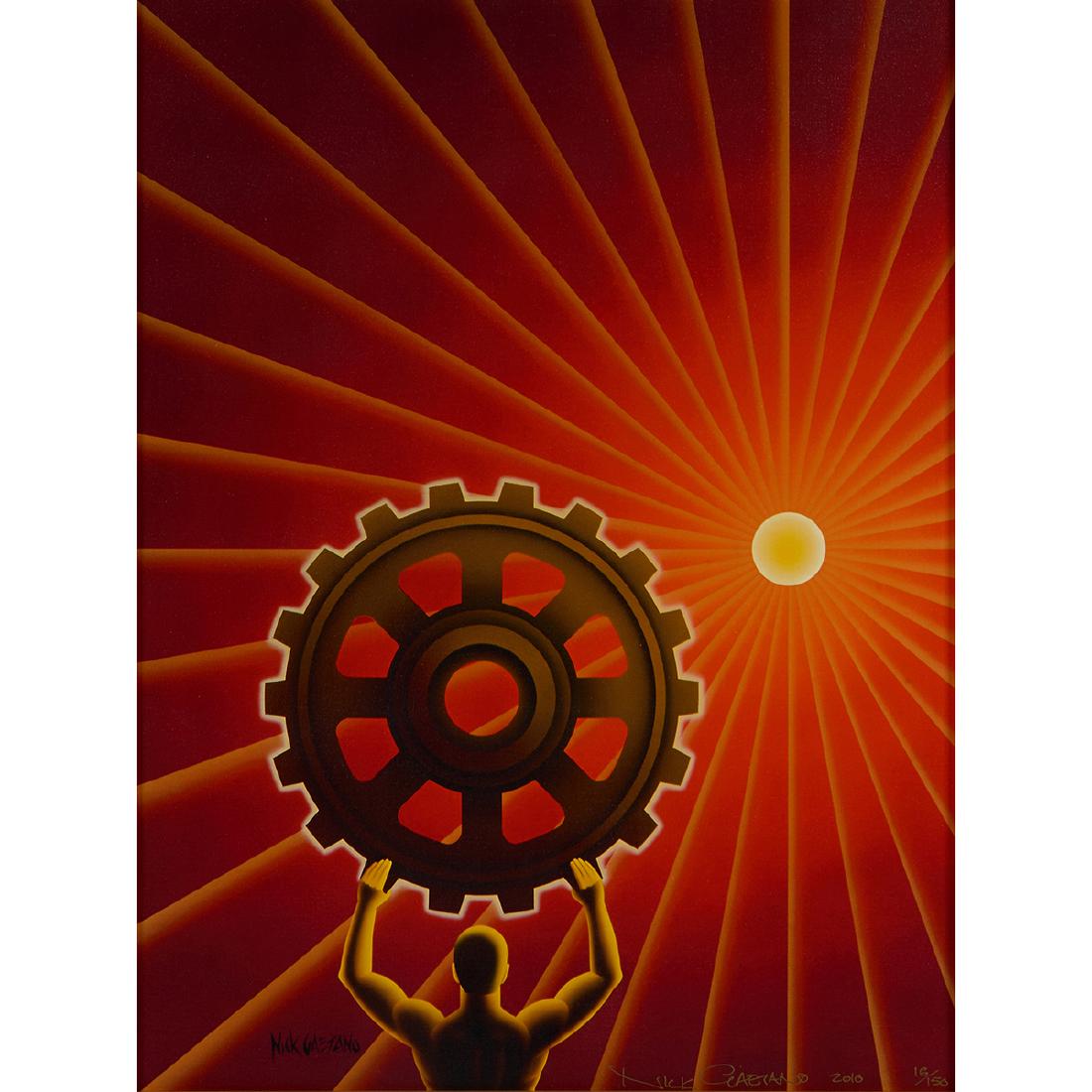 Nick Gaetano, Capitalism: The Unknown Ideal: Nick Gaetano (American, b. 1944) Capitalism: The Unknown Ideal, 2010 giclée print on canvas edition of 150 26" x 19 1/2" Catalog Note: Ayn Rand book cover.