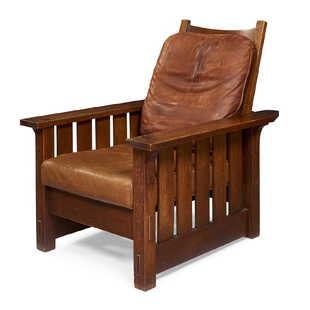 Vintage Stickley Furniture For Antique Gustav Stickley Morris Chair 332