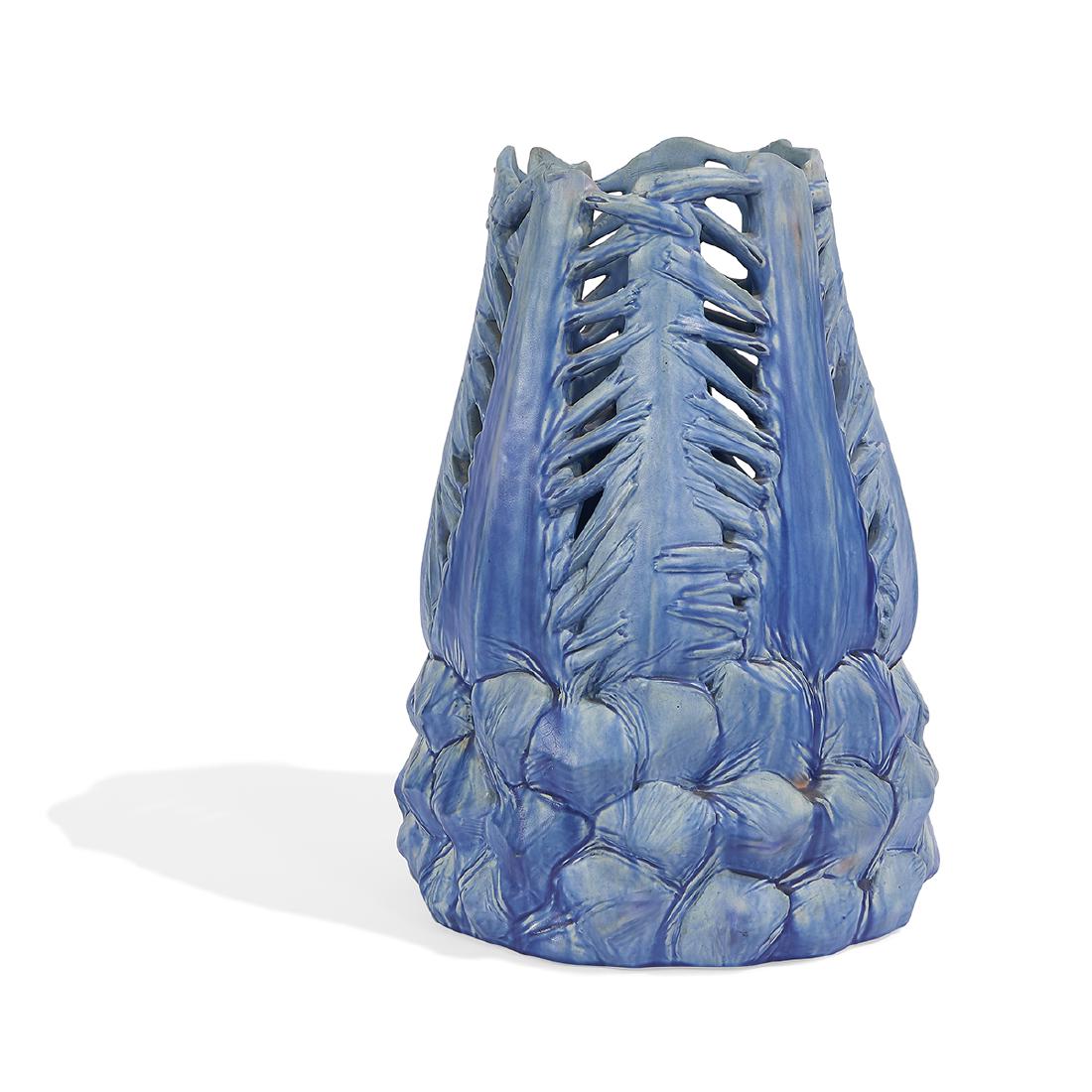 Clément Massier large reticulated organic vase (1 of 5)