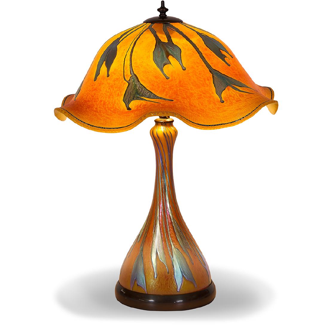 Charles Lotton Mandarin Yellow Orange Peel lamp (1 of 2)