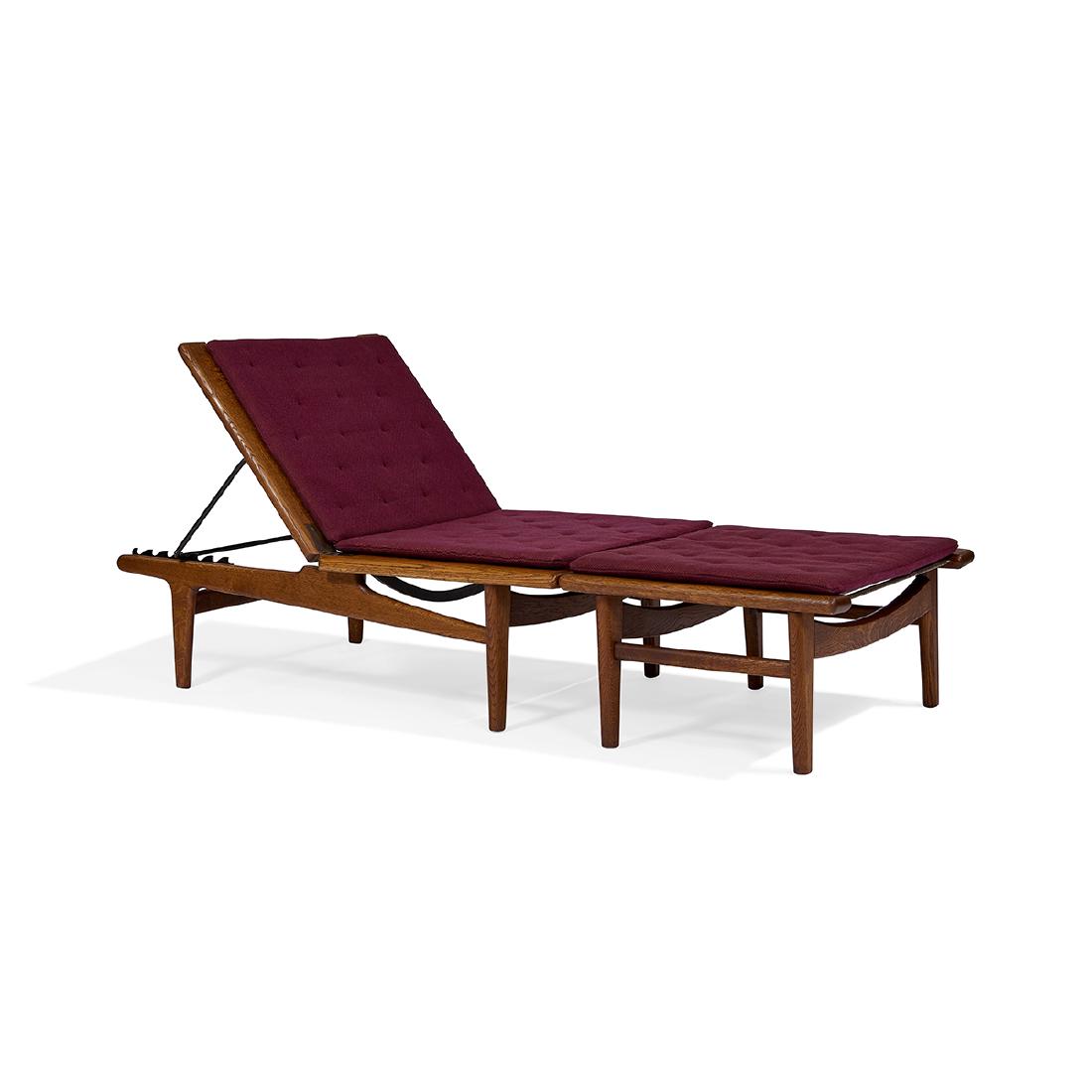 Hans Wegner for Getama chaise lounge and ottoman  (1 of 5)