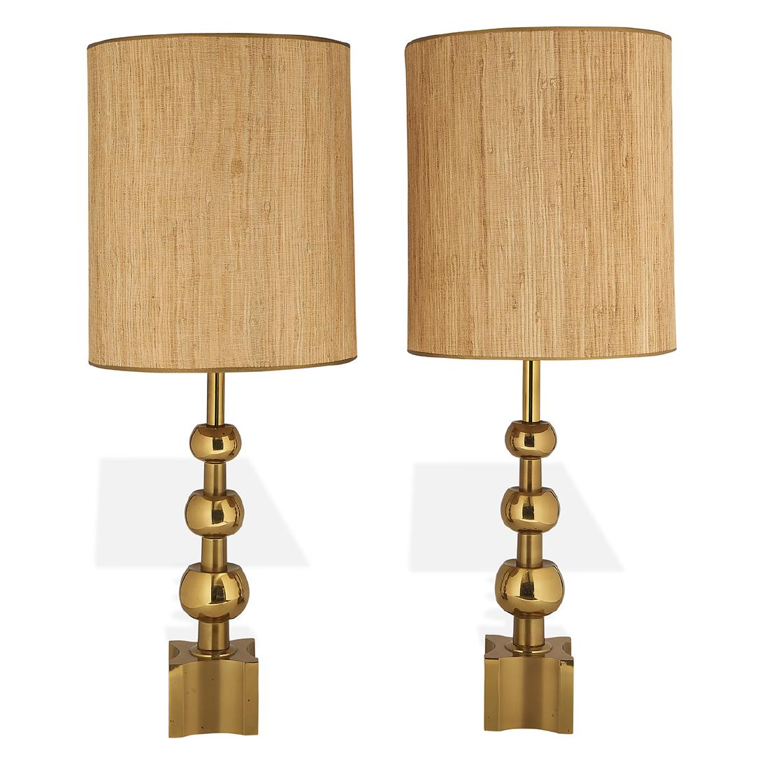 Tommy Parzinger Stiffel table lamps, pair (1 of 1)