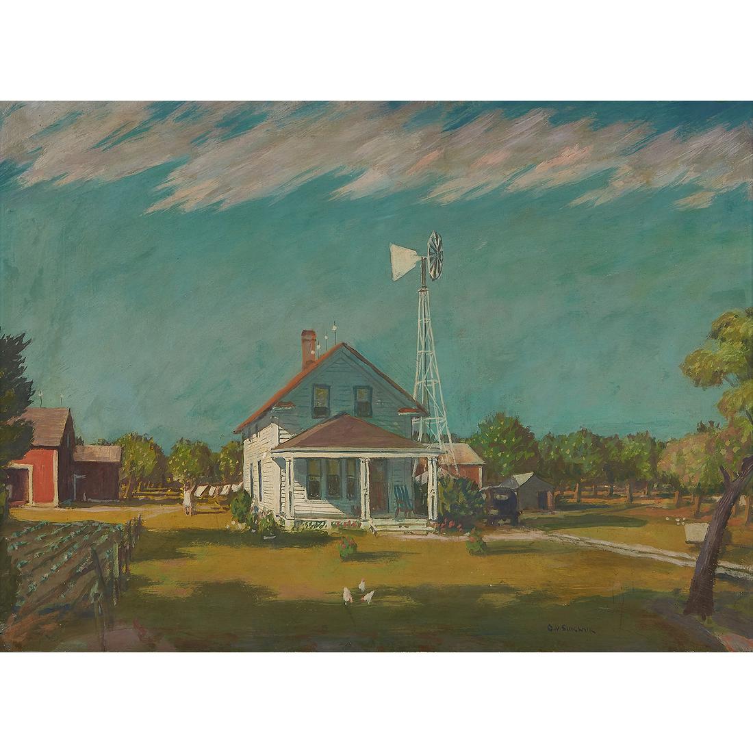 Gerrit Van Sinclair Fruit Farm, oil on panel (1 of 2)