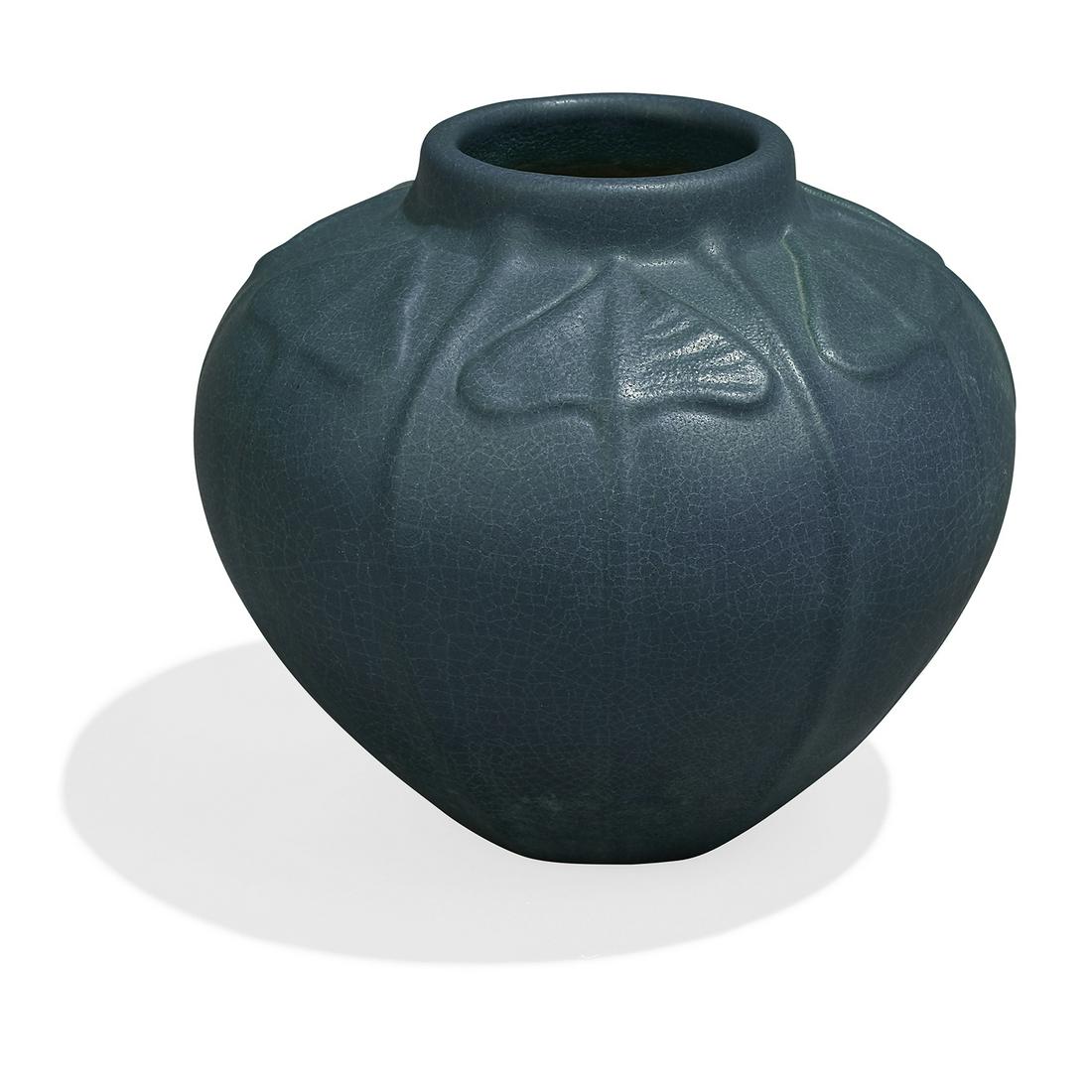 Van Briggle Pottery bulbous vase (1 of 2)