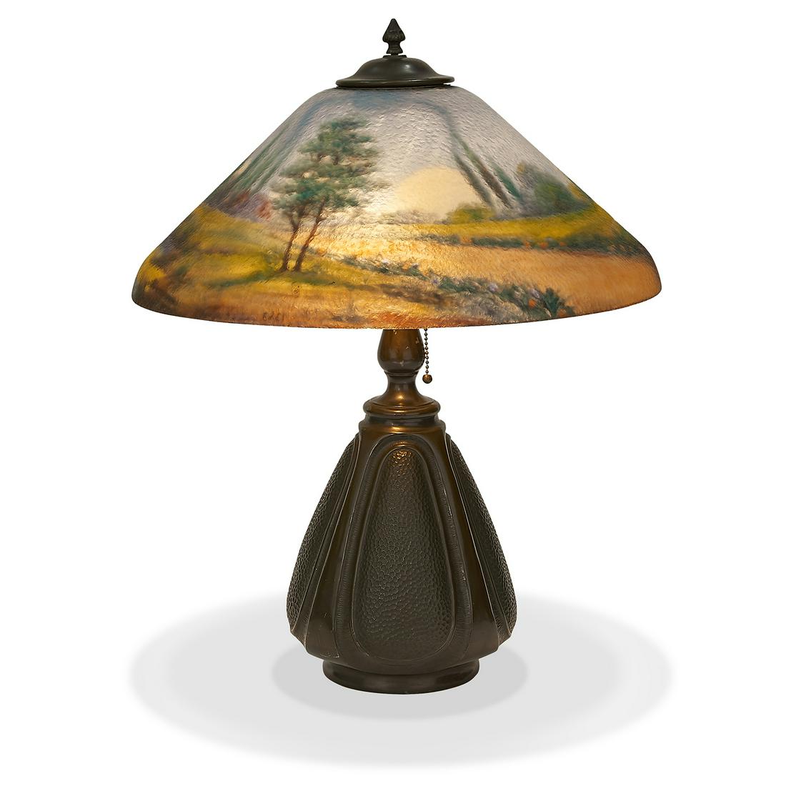 Jefferson Lamp Co. Rural Landscape lamp, #1363 (1 of 4)