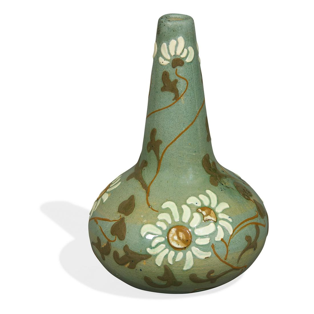 Vance / Avon Faience bottle form vase (1 of 3)