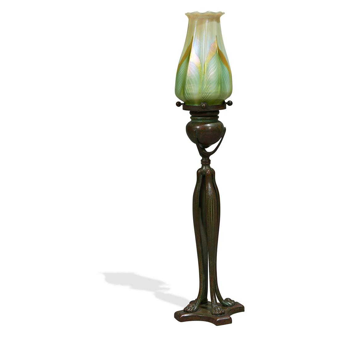 Louis Comfort Tiffany candlestick lamp, 1201 Sep 15, 2019 Toomey