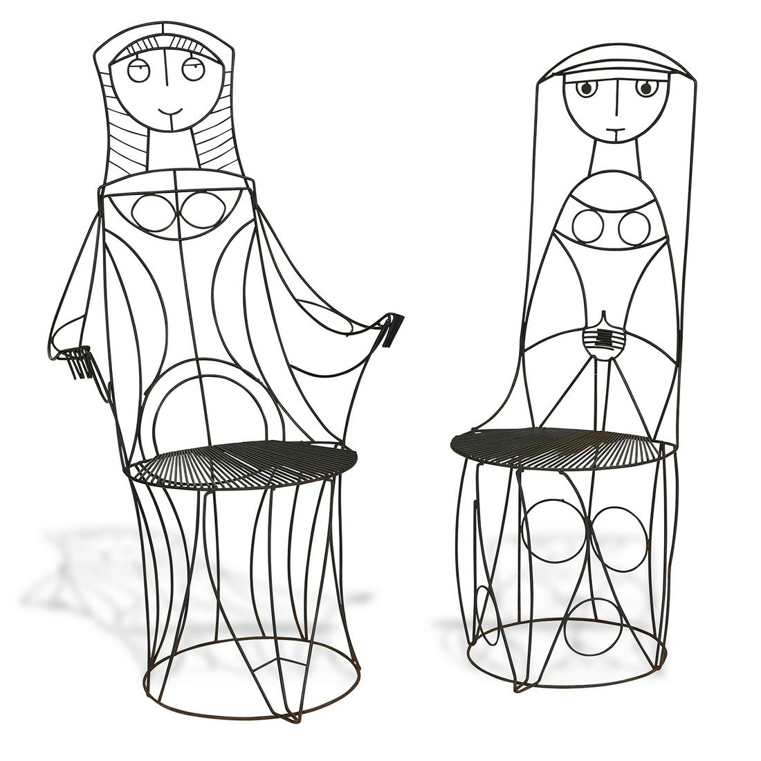 John Risley chairs, pair (1 of 1)