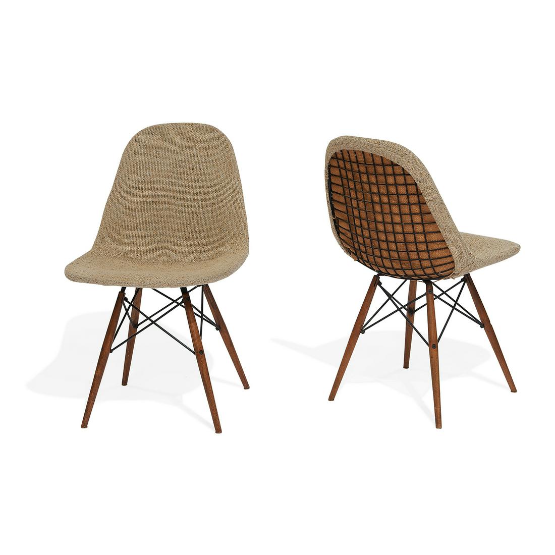 Eames for Herman Miller Dowel-leg chairs, pair (1 of 1)