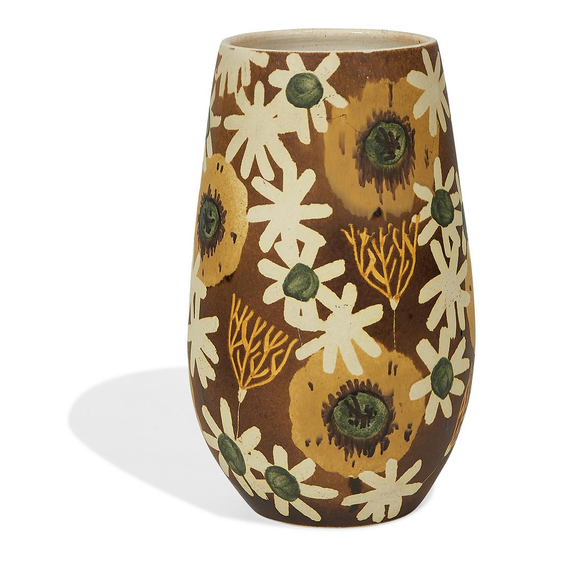 Alvino Bagni for Bitossi / Raymor vase: Alvino Bagni (1919-2000) for Bitossi, Distributed by Raymor vase, #214 Italy, circa 1960 glazed ceramic signed to underside 10"dia x 16 3/4"h