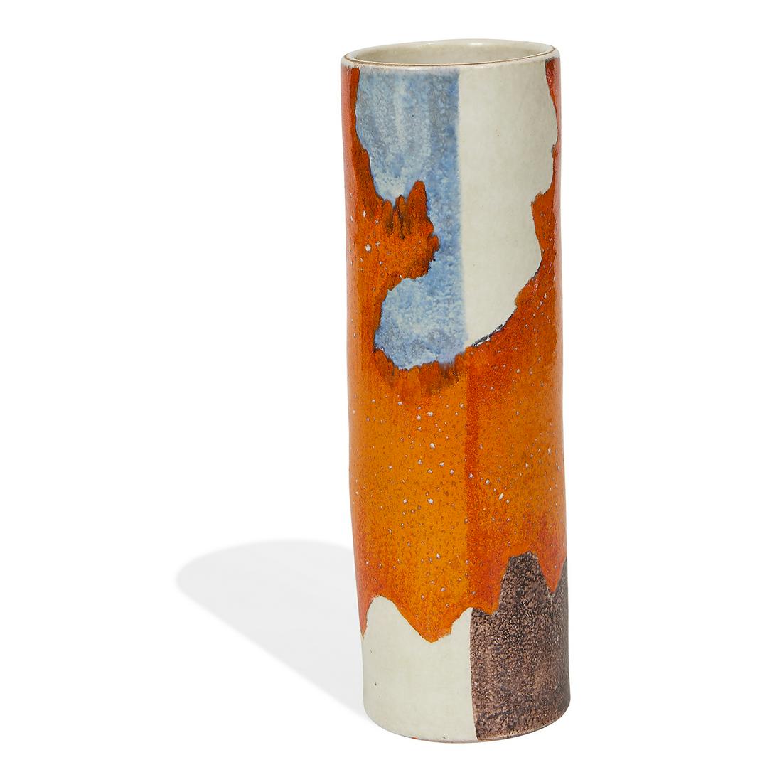 Bitossi, Distributed by Raymor vase, #R2168: Bitossi, Distributed by Raymor vase, #R2168 Italy, 1960s glazed ceramic signed Raymor Italy R2168 4"dia x 12 3/4"h