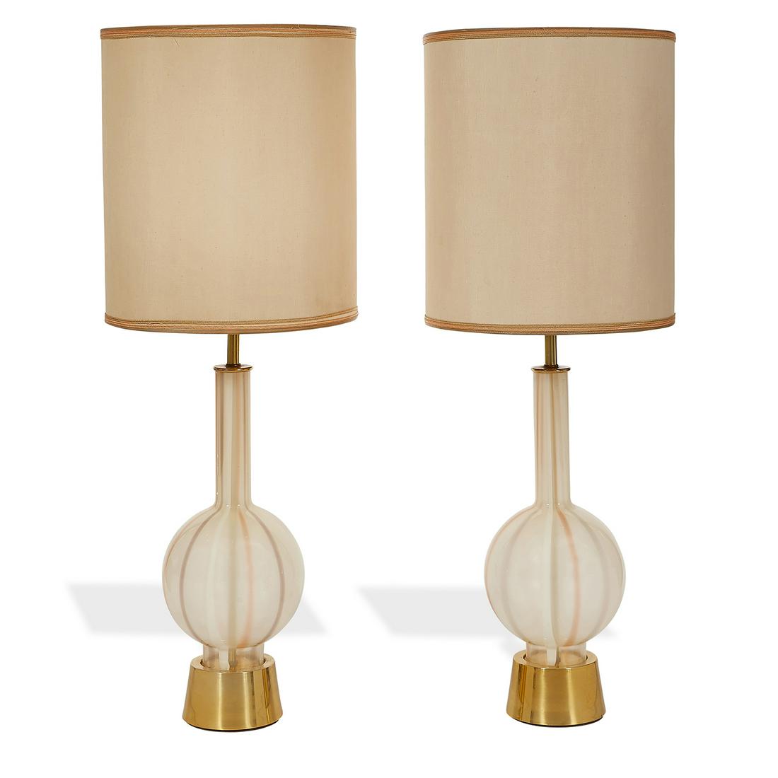 Murano table lamps, pair (1 of 1)