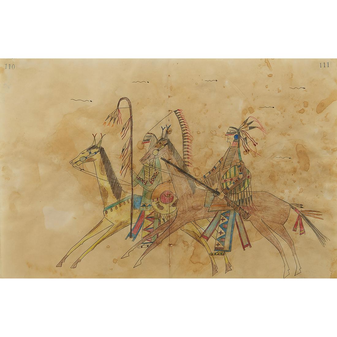 Artist Unknown, Ledger Drawing (1 of 2)