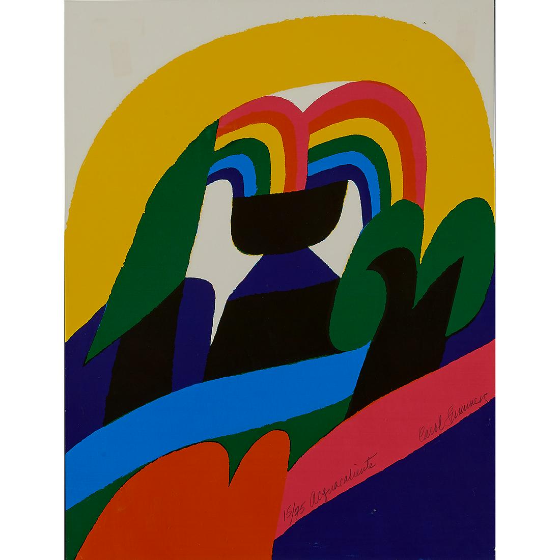 Carol Summers, Acquacaliente, 1972, screenprint (1 of 2)