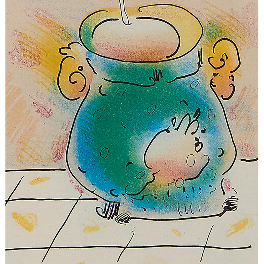 Peter Max, Melting Pot, 1961, color lithograph (1 of 2)
