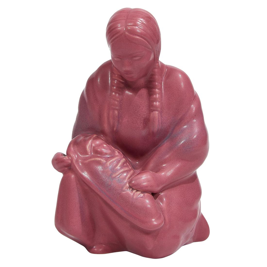 Van Briggle Pottery Native American maiden (1 of 3)