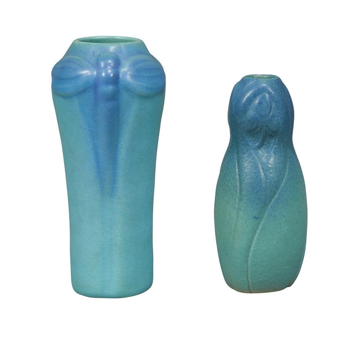 Van Briggle Pottery vases, two (1 of 3)