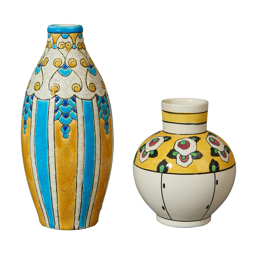 Charles Catteau for Boch Frères vases, two (1 of 2)