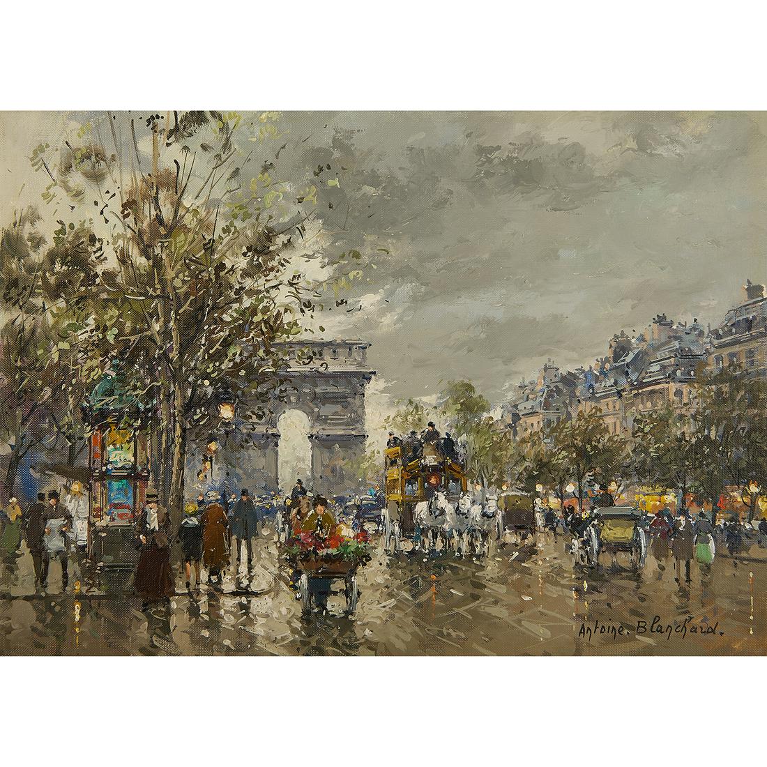 Antoine Blanchard, Arc de Triomphe, oil on canvas (1 of 4)