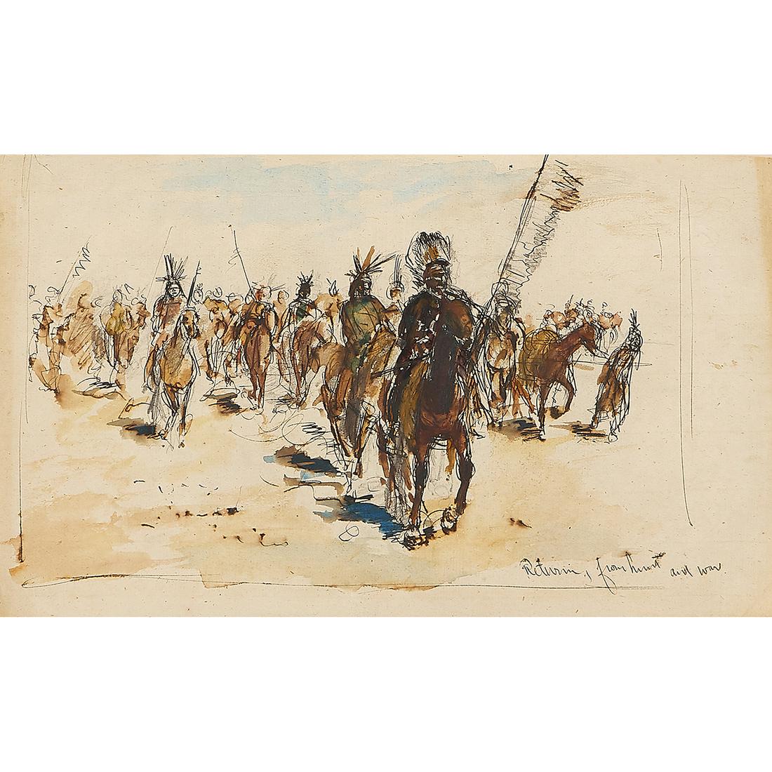 Charles Schreyvogel, Return from Hunt and War (1 of 2)