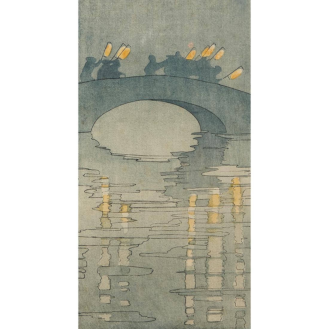 Bertha Lum, Lanterns or Bridge, 1908 (1 of 2)