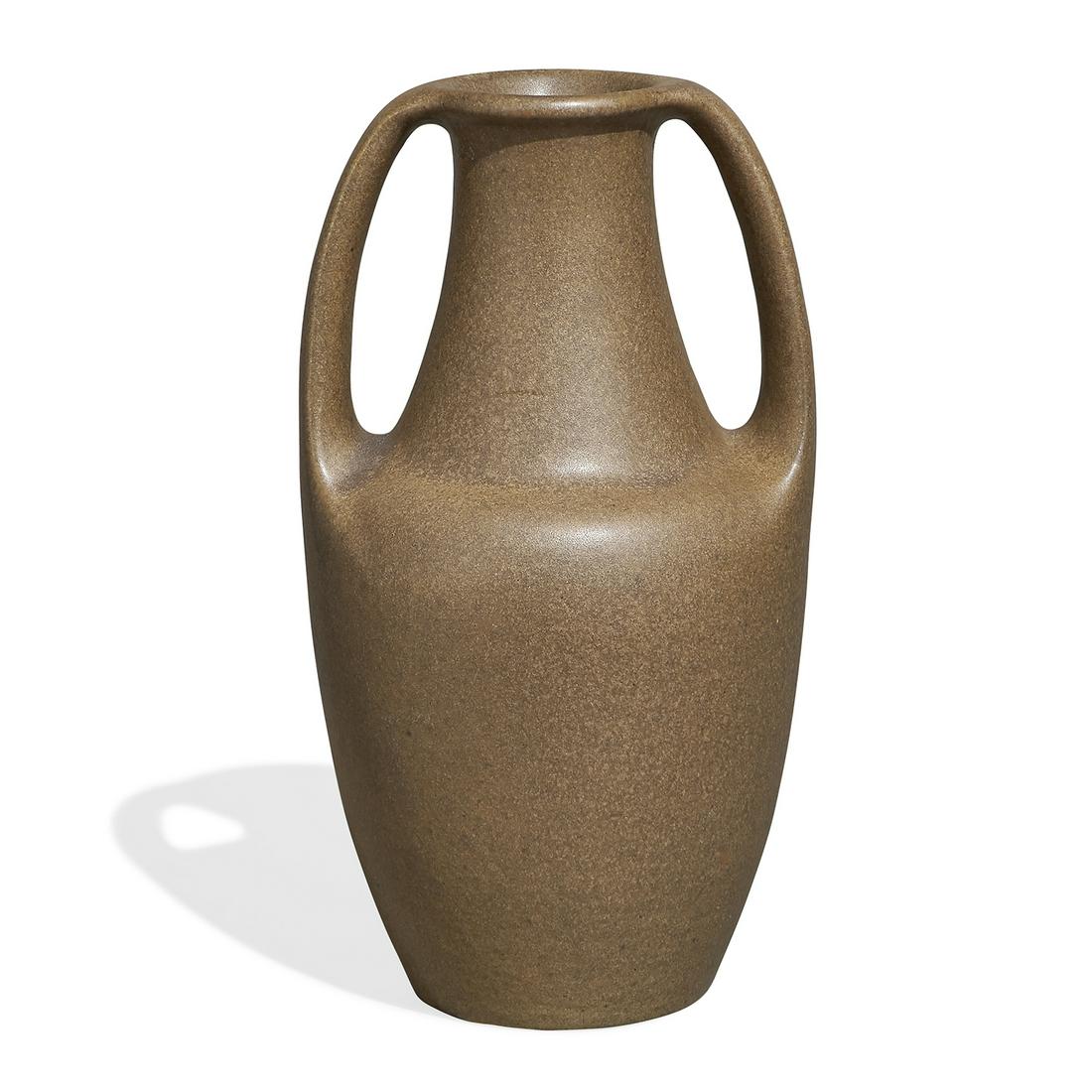 Teco, Fritz Albert, designer two-handled vase (1 of 3)