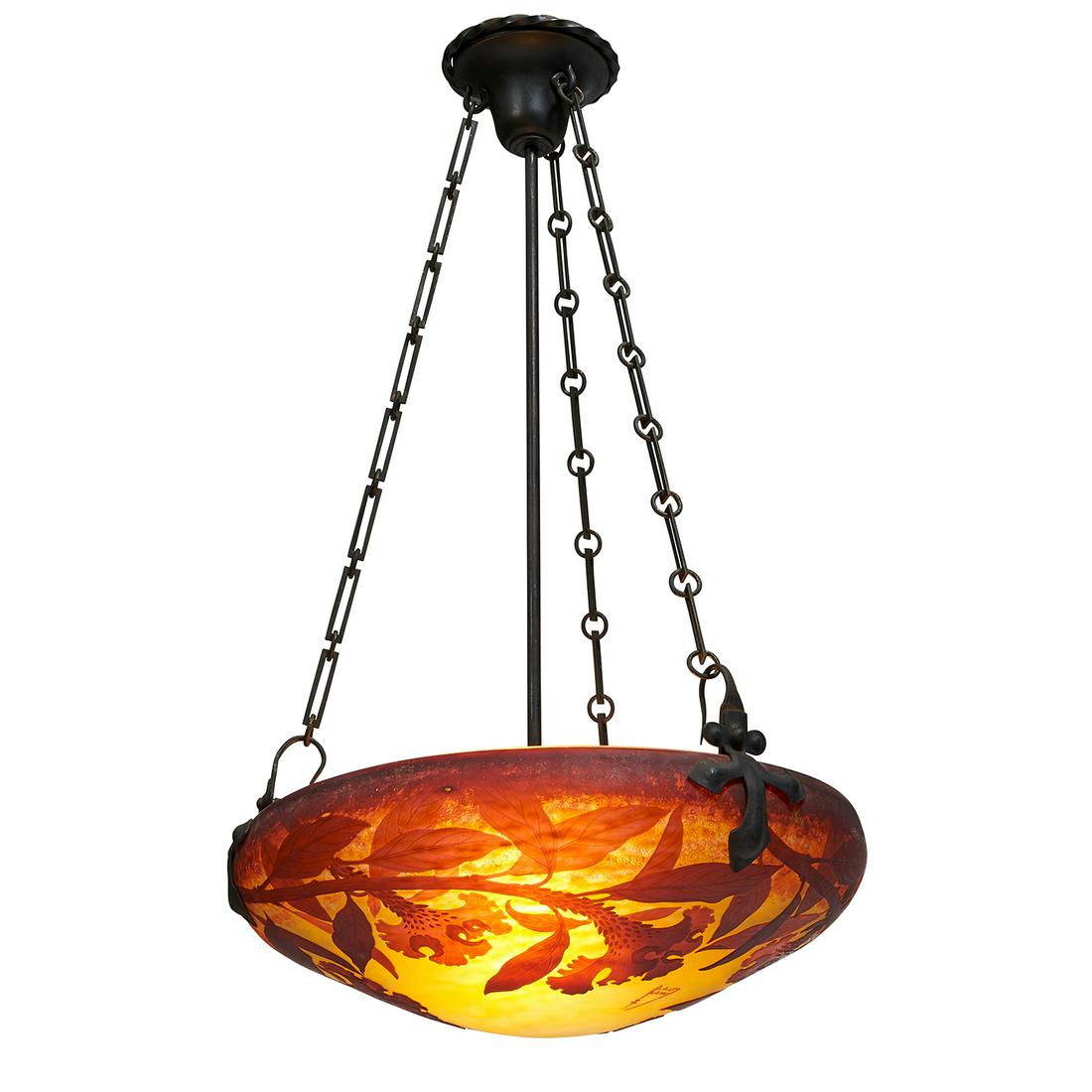 Daum floral hanging light fixture (1 of 4)