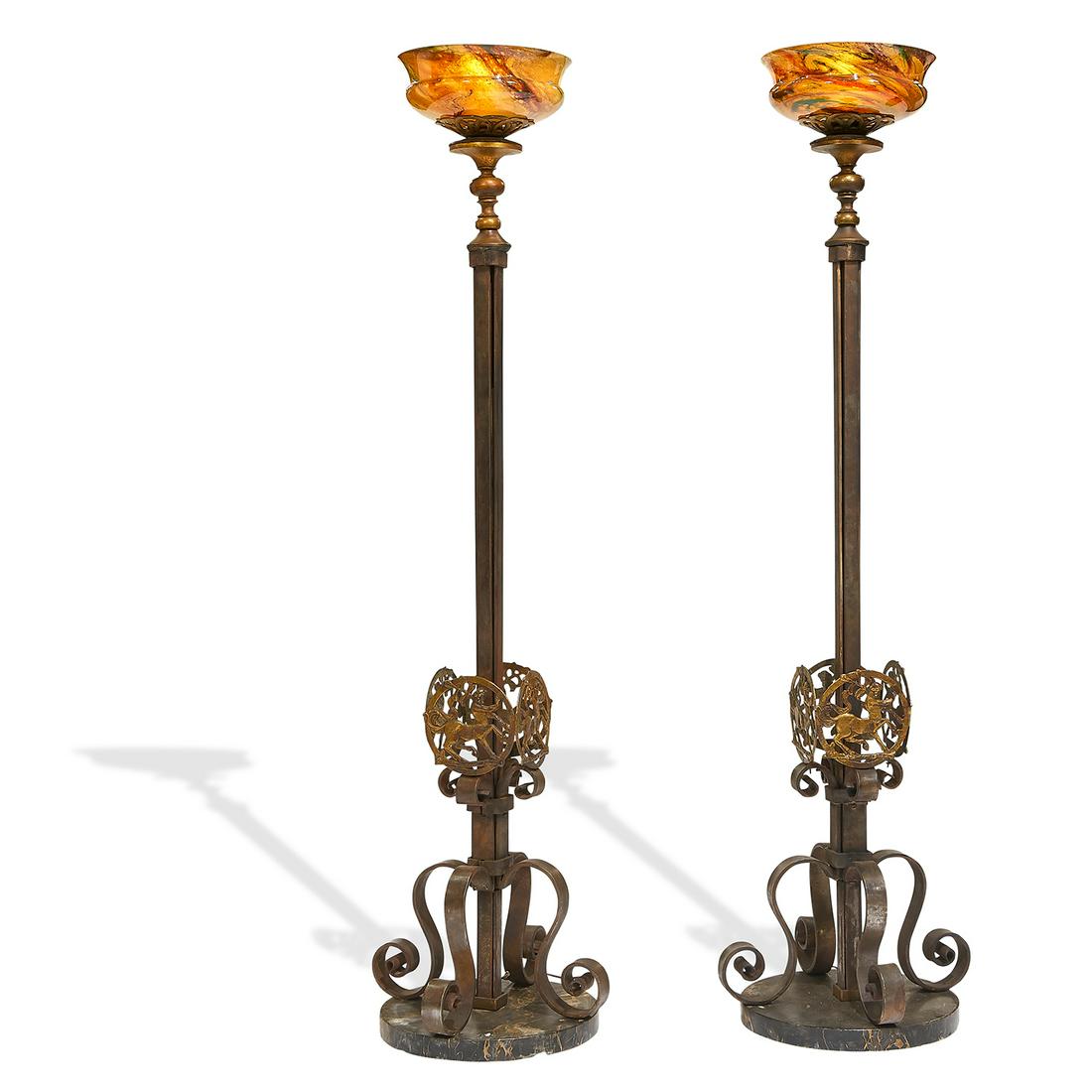 Oscar Bruno Bach torchieres, pair (1 of 2)