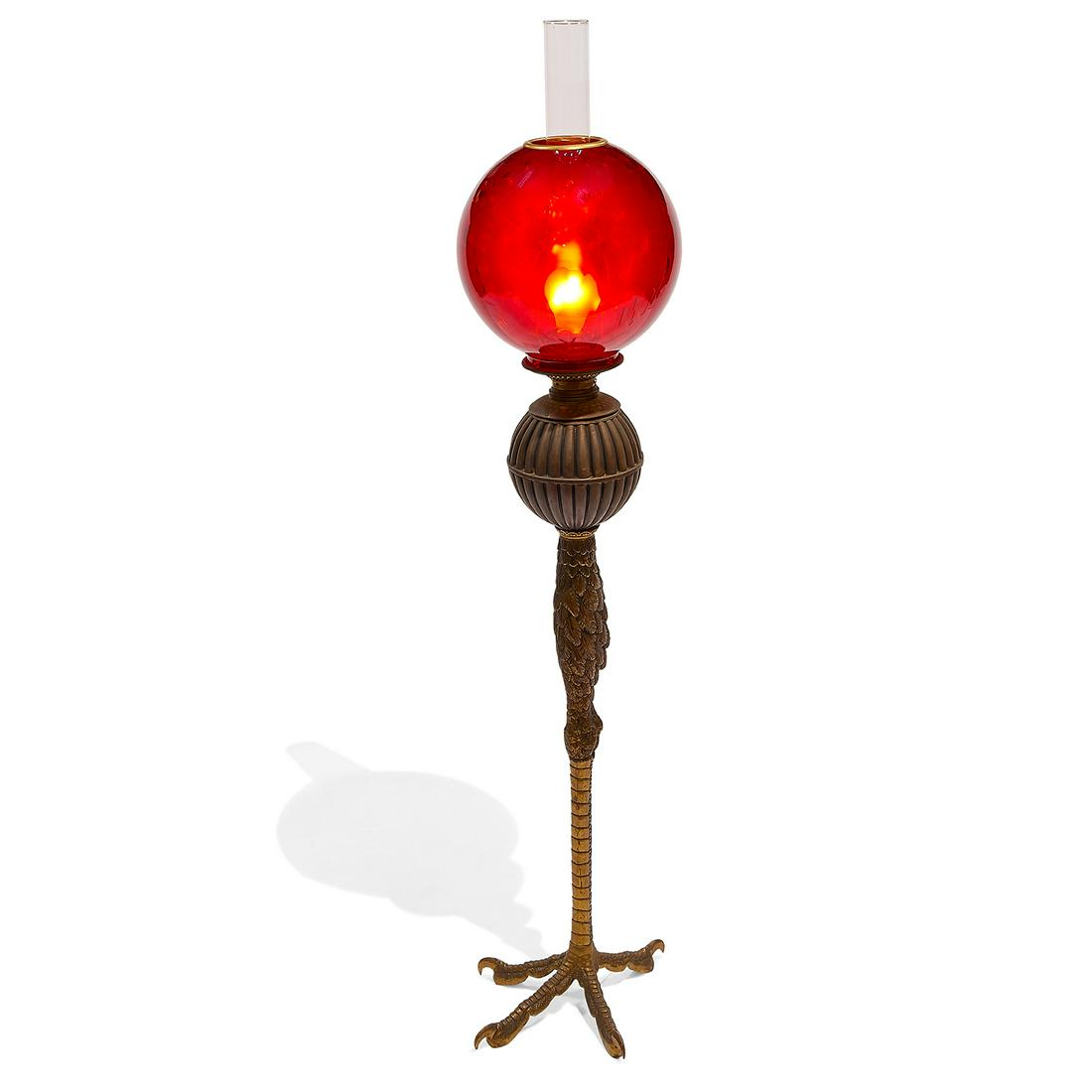 Pierre Emmanuel Guérin Ostrich Leg lamp (1 of 2)