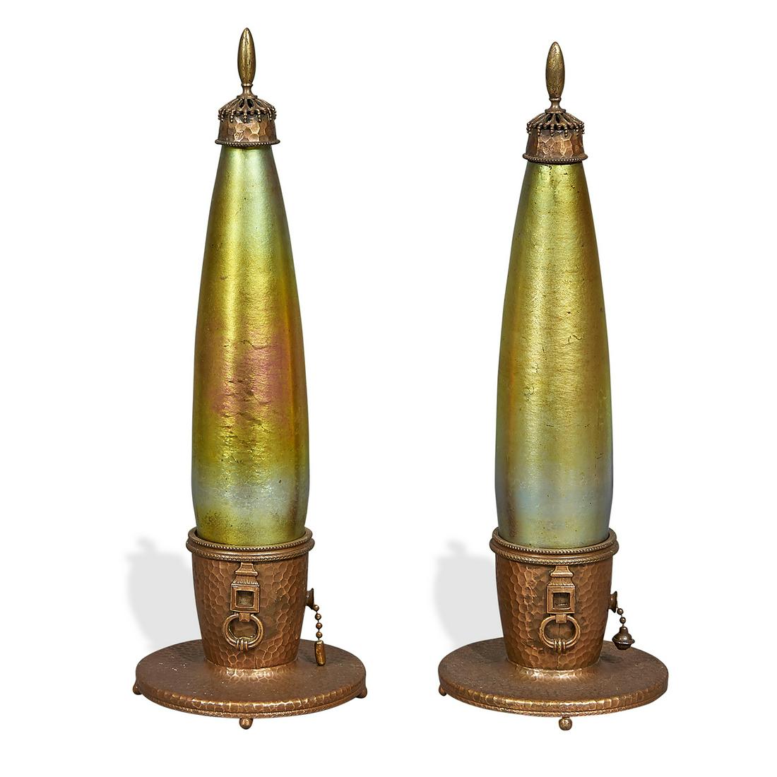 Attributed to A. Douglas Nash Corp. lamps, pair (1 of 2)