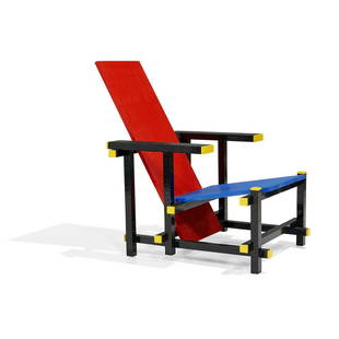 Mario Minale for Droog Red Blue LEGO chair: Mario Minale (b. 1973) for Droog Red Blue LEGO chair Netherlands, 2004 plastic, aluminum applied tag to underside 'Droog Mario Minale 4/5' This chair is number 4 from a limited edition of 5. 26 1/2"w