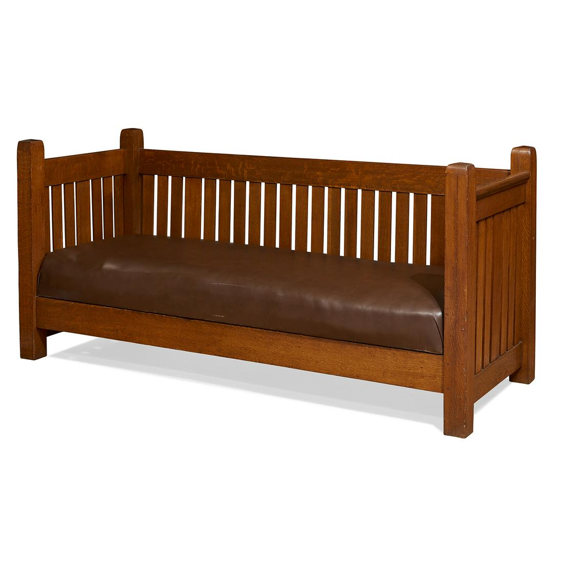 L. & J. G. Stickley settle, #223 (1 of 1)