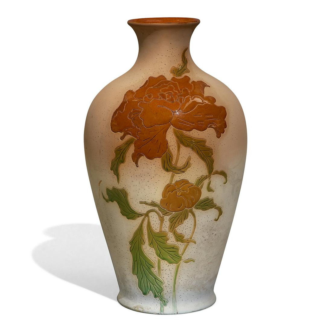 Roseville Pottery Co. Rozane Ware Woodland vase (1 of 3)