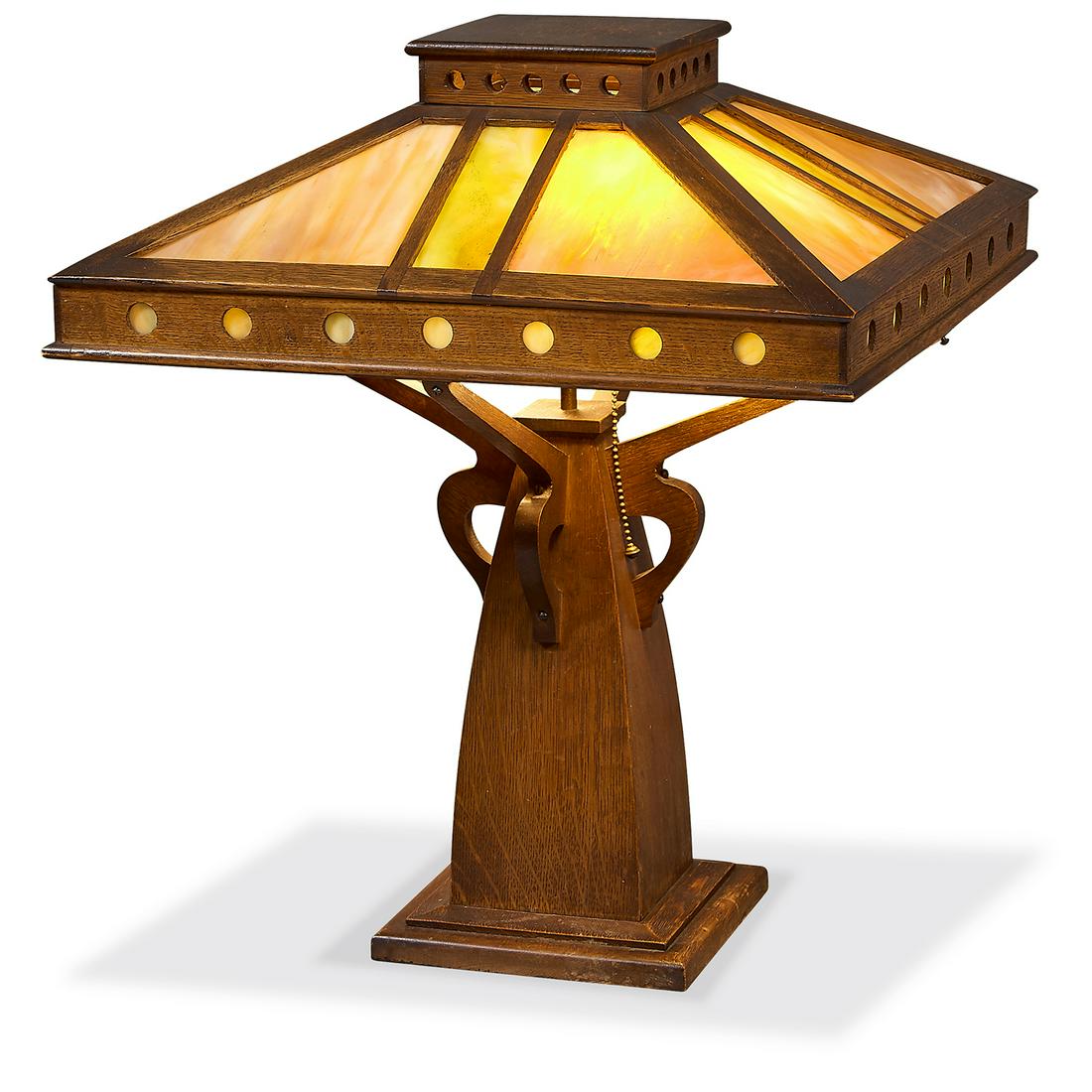 Peterson Art Furniture Co. pyramid table lamp Mar 08, 2020 Toomey