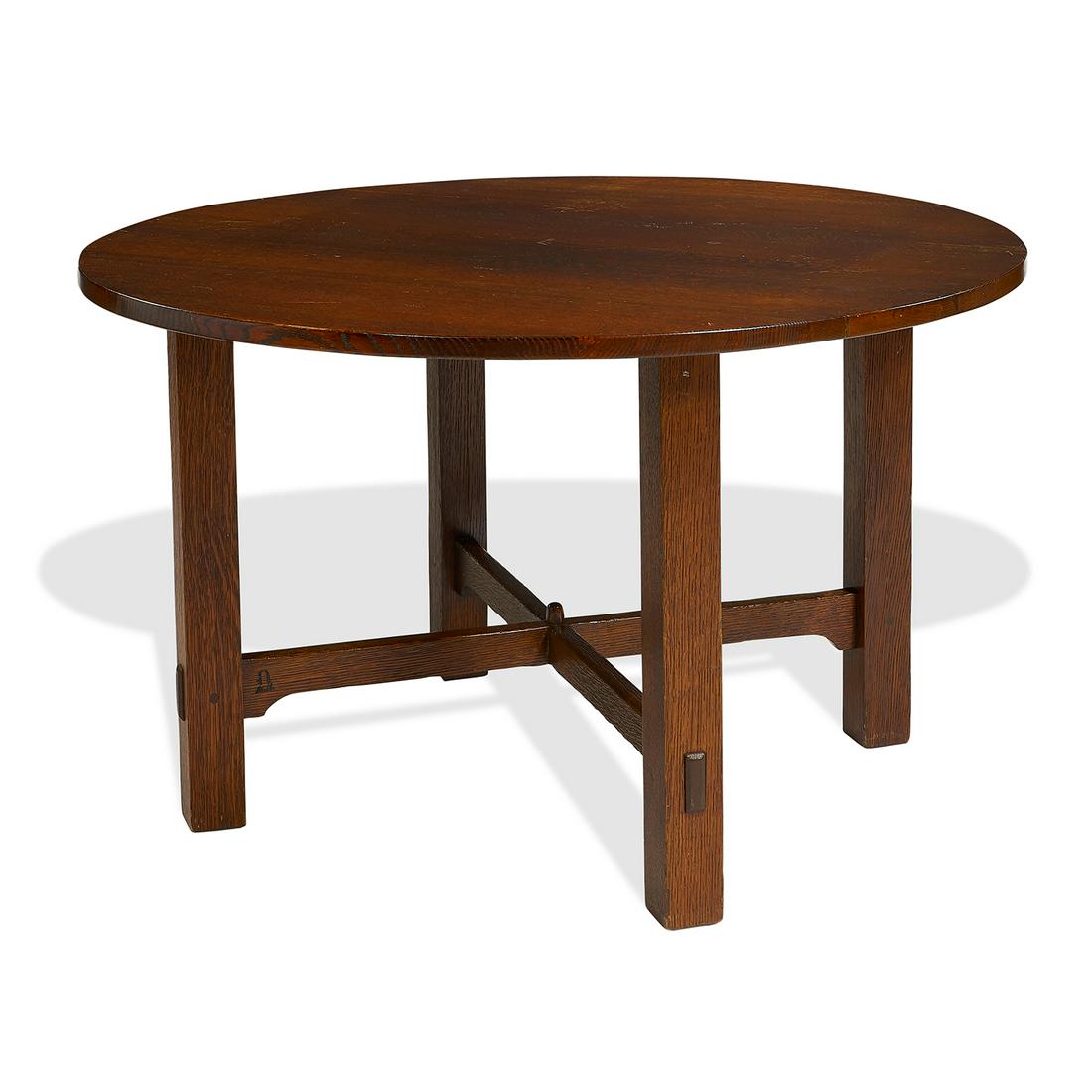 Gustav Stickley lunch table, #669 (1 of 1)