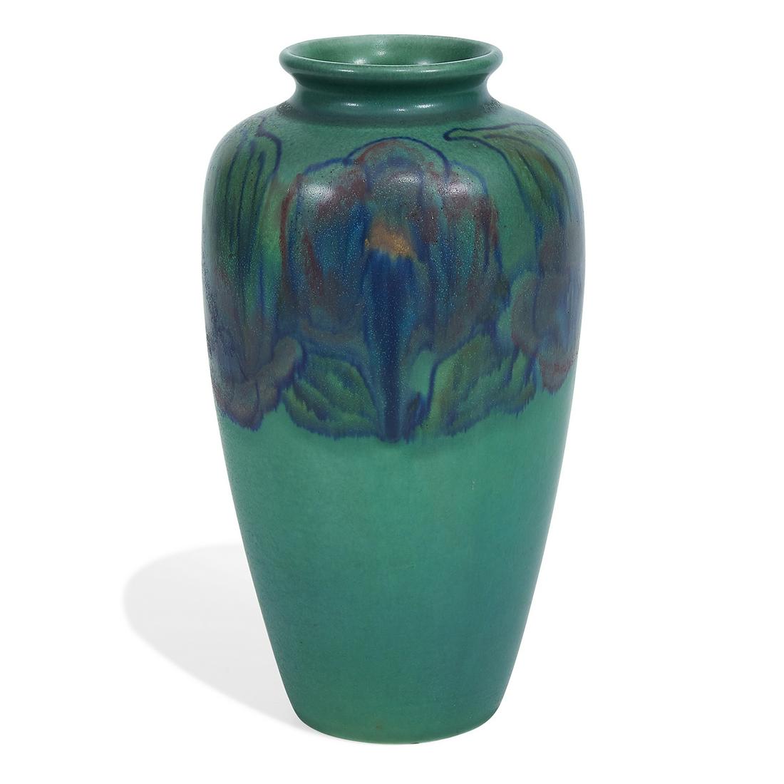 Rookwood Pottery Double Vellum vase, #614E (1 of 3)