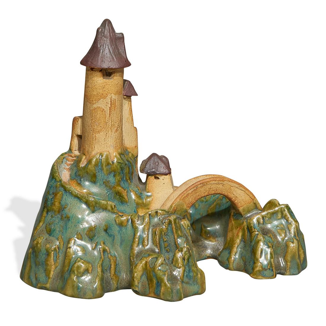 Fulper Pottery Co. flower frog (1 of 5)