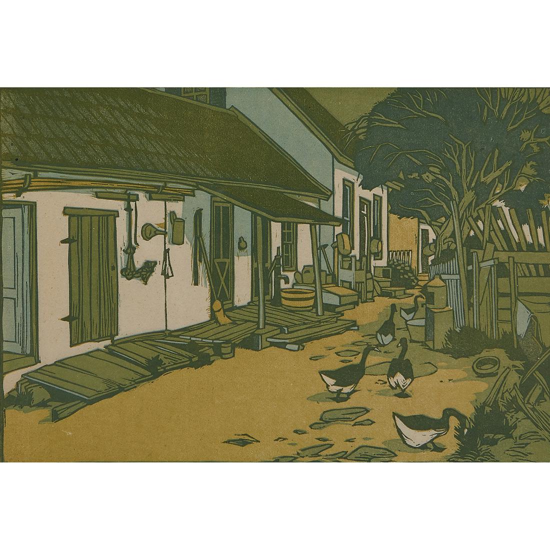 Gustave Baumann, The Door Yards from In the Hil … (1 of 2)