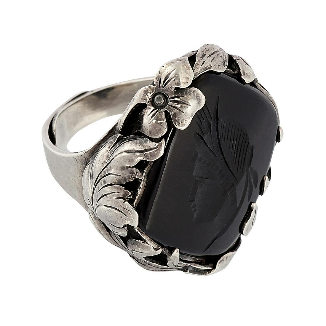 Attributed to Odd Kraft Shop intaglio ring (1 of 3)