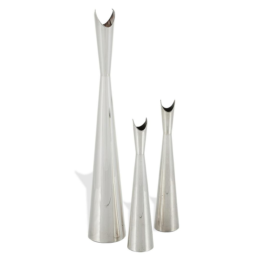 Lino Sabattini for Christofle Cardinale vases (1 of 2)