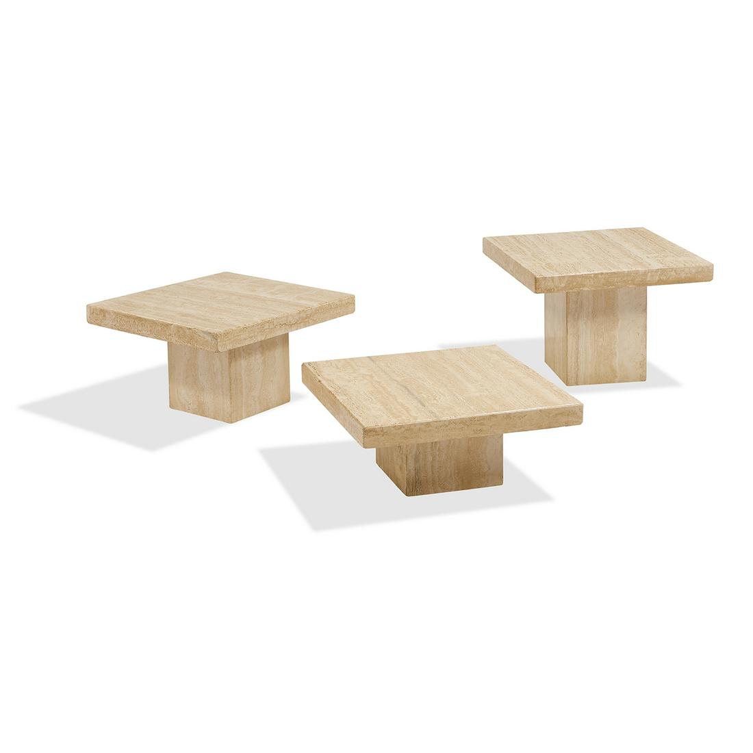 Stone International SPA occasional tables, three (1 of 1)