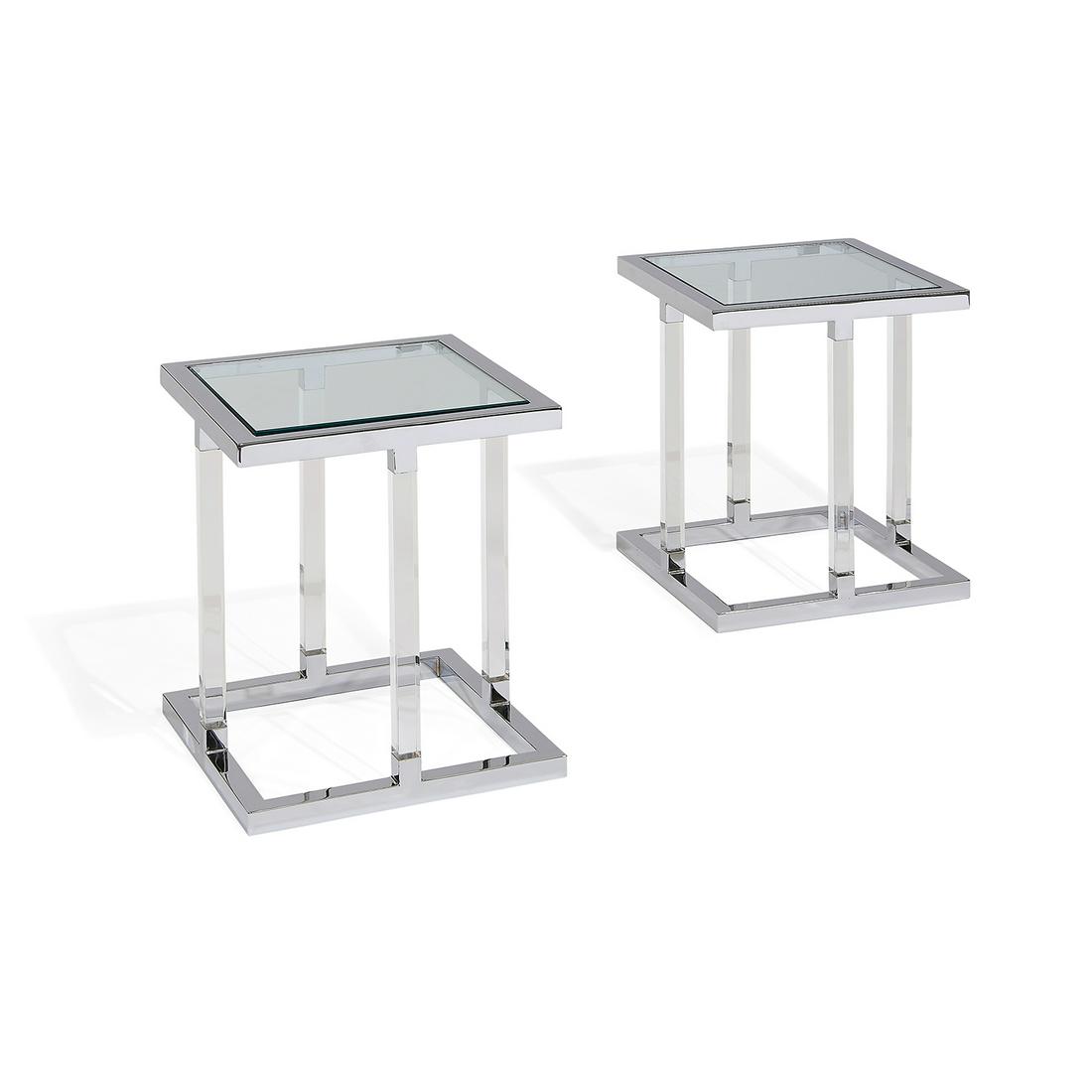 Charles Hollis Jones Metric side tables, pair (1 of 1)