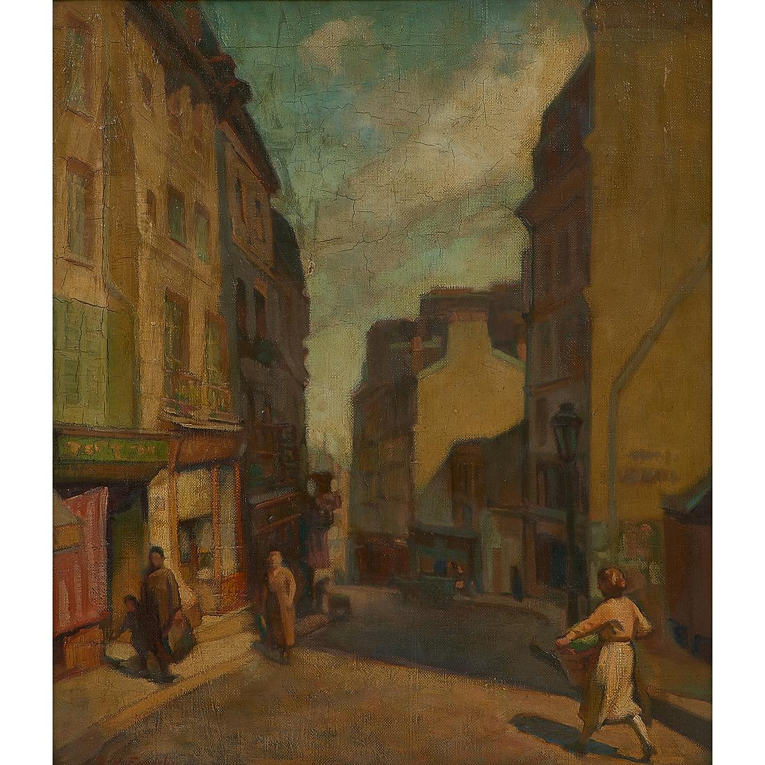 Richard Ruh Epperly, Street Scene, Paris (1 of 2)