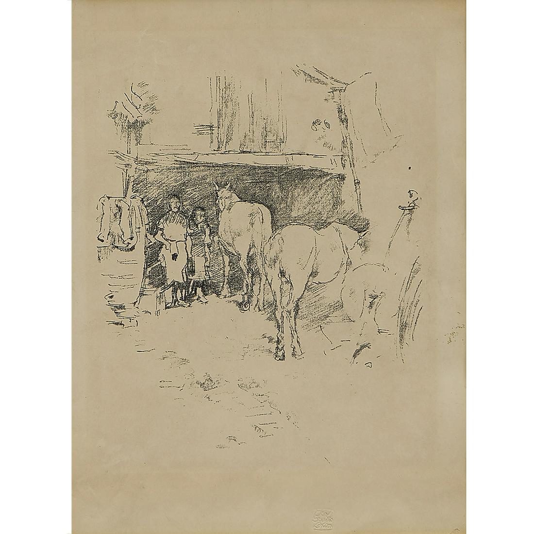 James Abbott McNeill Whistler, The Smith's Yard (1 of 2)