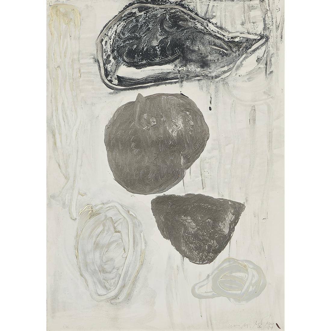 William McGee, Abstraction, 1994, oil on paper (1 of 1)