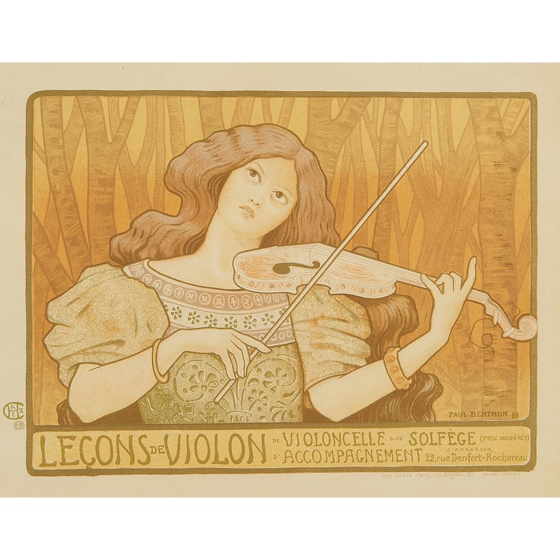 Paul Émile Berthon, Leçons de Violin, 1898 (1 of 2)