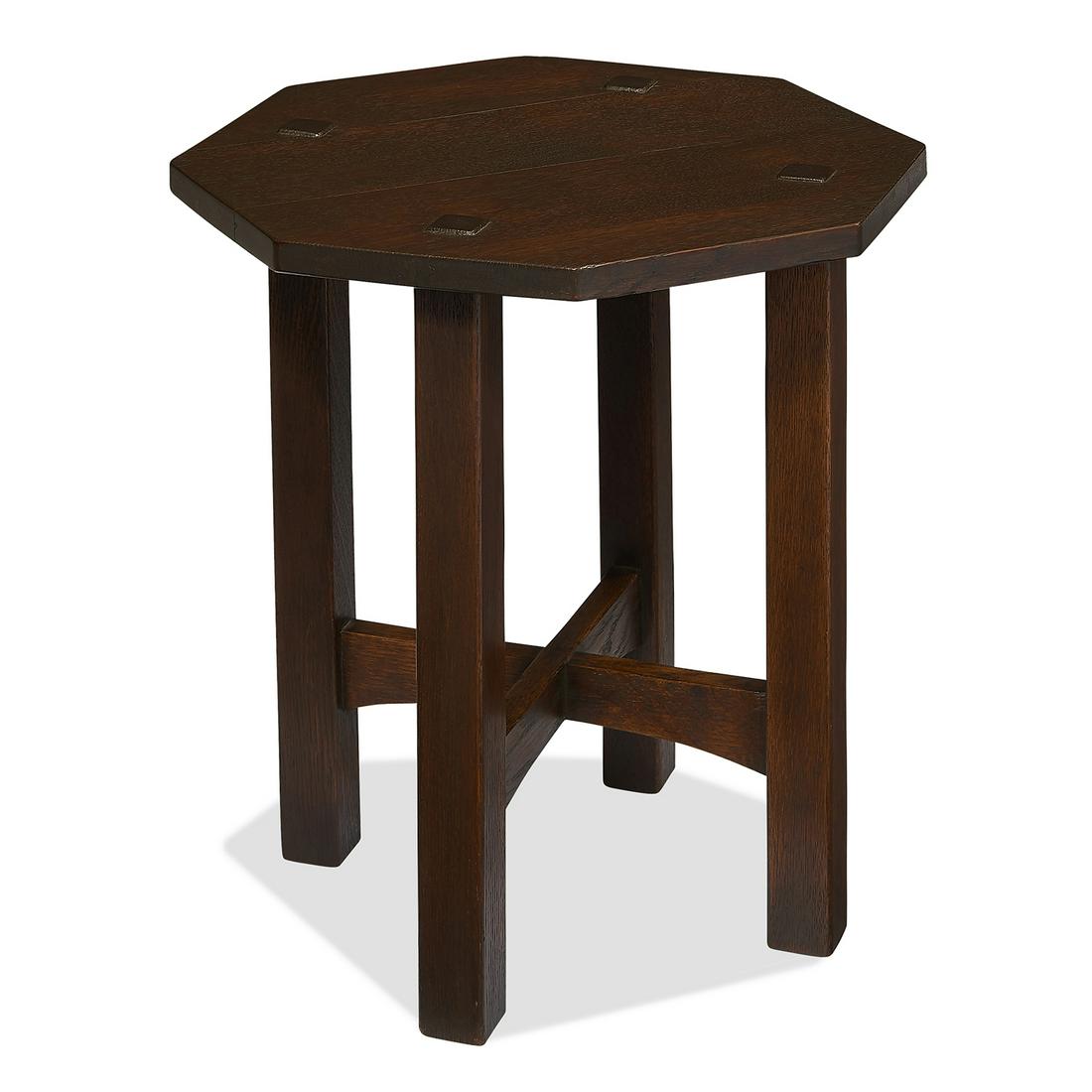 Attributed to L. & J.G. Stickley tabouret, #559 (1 of 1)