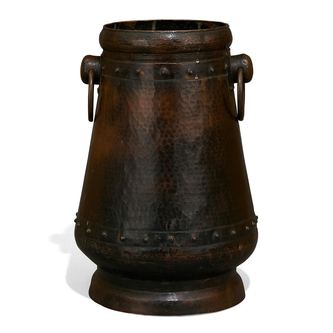 American Arts & Crafts vase / umbrella stand (1 of 3)